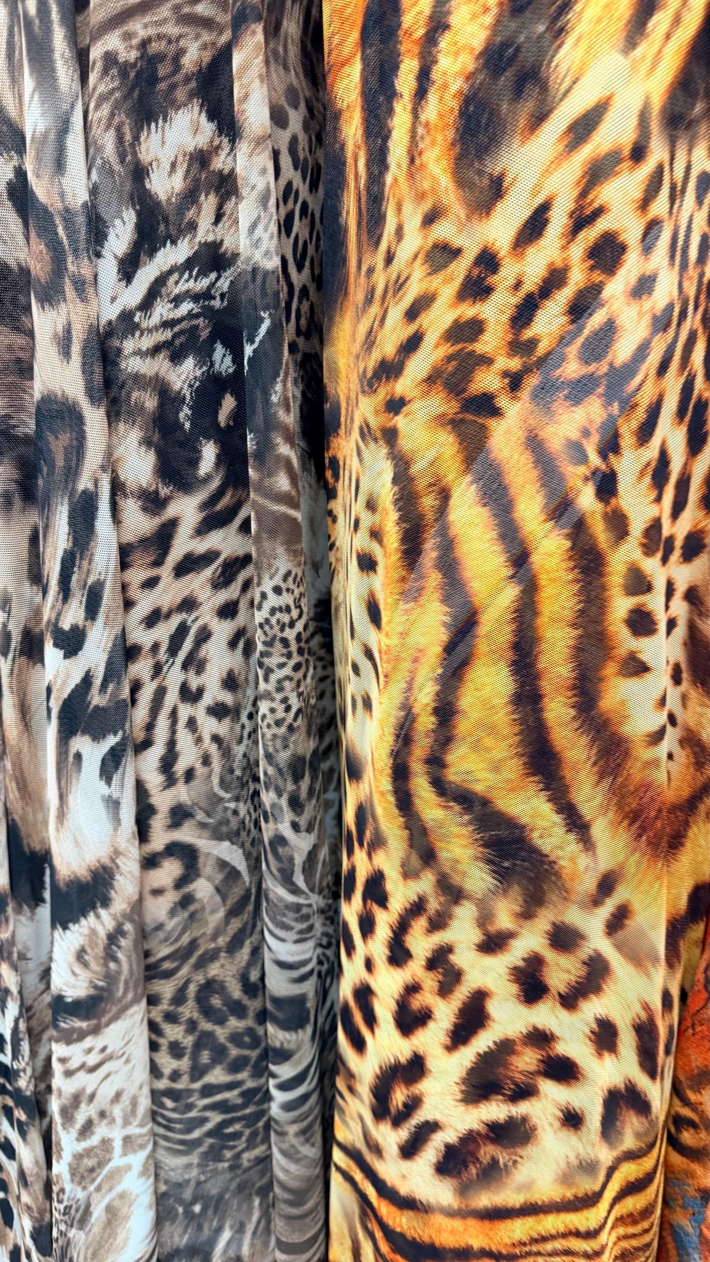 Safari Design Exotic Animal print on great quality of power mesh nylon spandex  4-way stretch 58/60” High quality fabrics by AlexLAFabrics