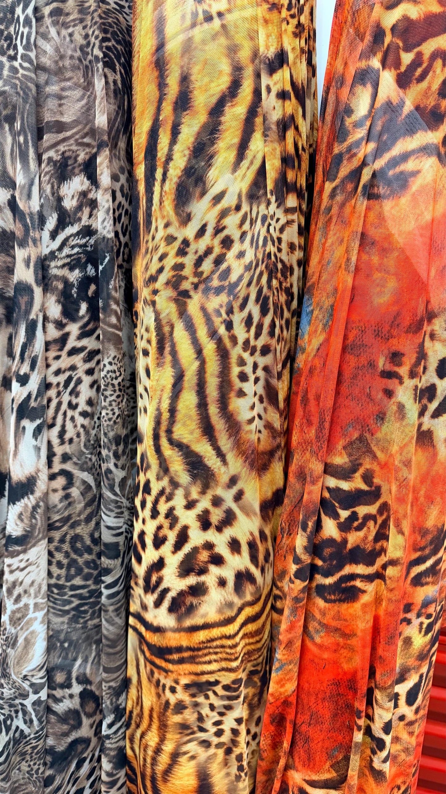 Safari Design Exotic Animal print on great quality of power mesh nylon spandex  4-way stretch 58/60” High quality fabrics by AlexLAFabrics