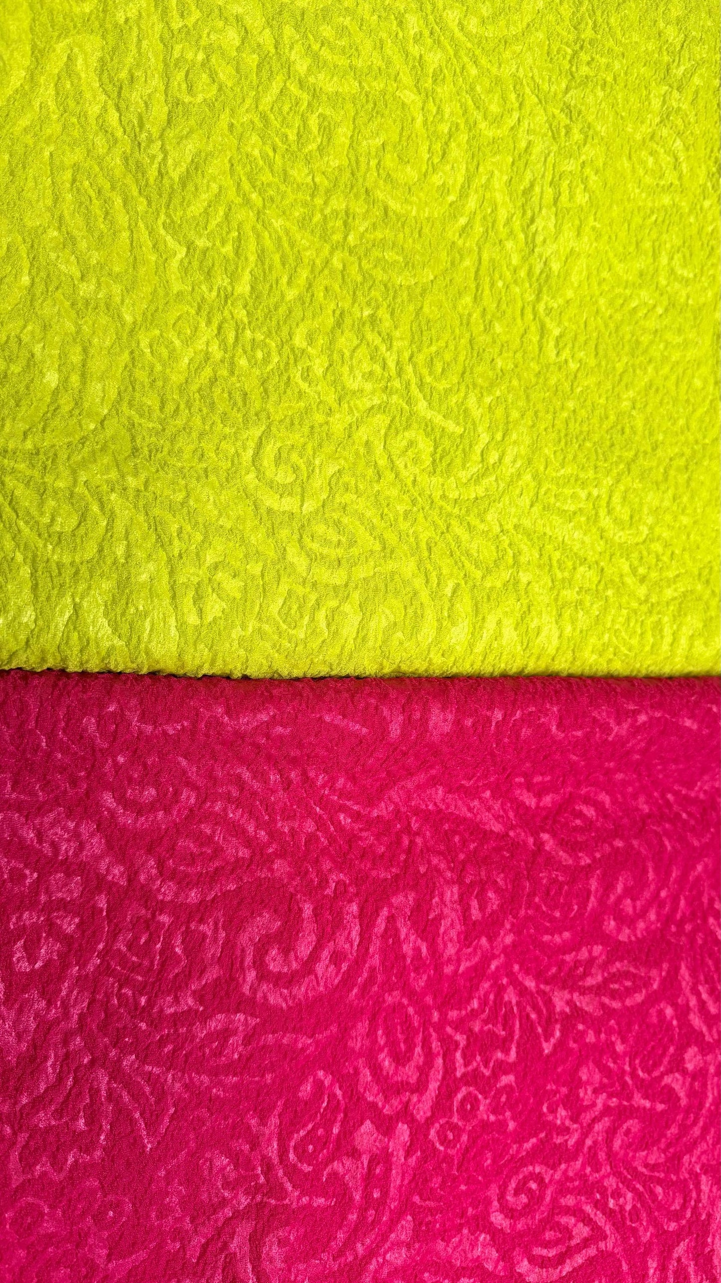 NEW Jaquard embossed swirl design on poly spandex 2-way stretch 50/52” Sold by the YD. Ships worldwide from Los Angeles California