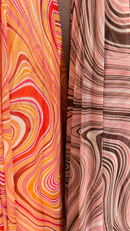 New Modern Abstract design print on great quality of power mesh 4-way stretch 58/60” Sold by the YD. Ships Worldwide from Los Angeles CA