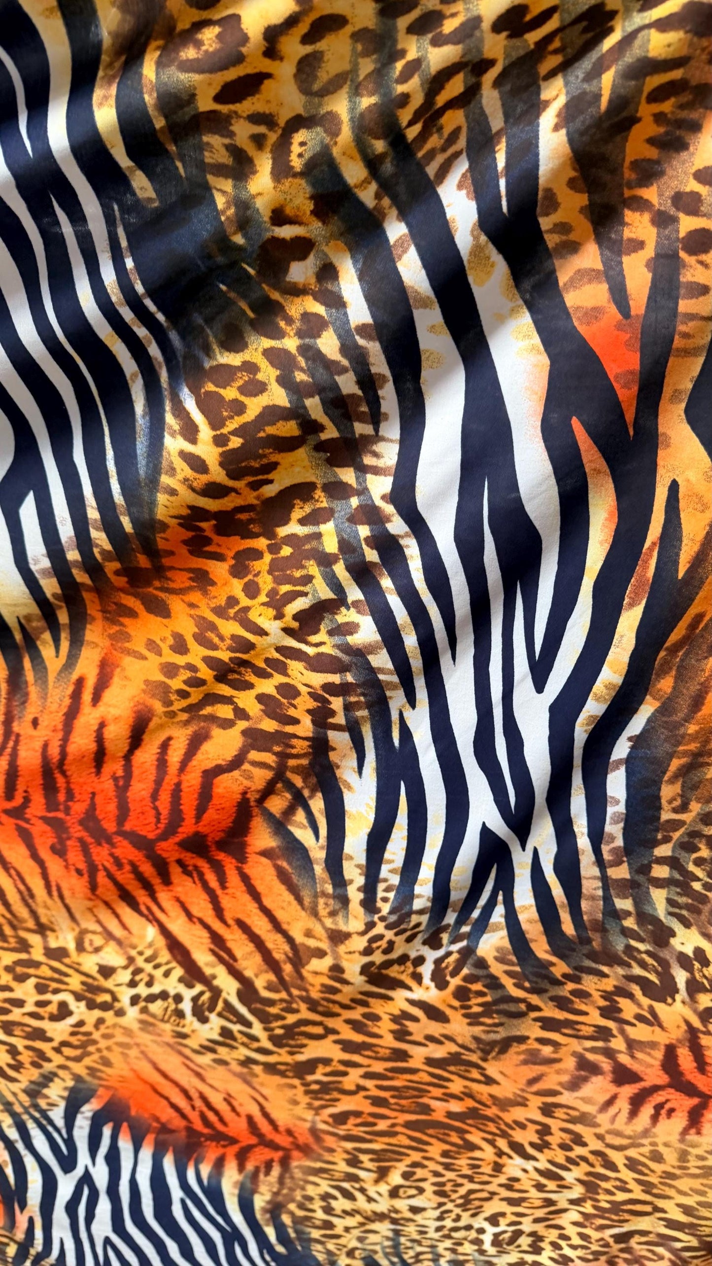 Safari design Exotic animal print spandex Light Weight 4-way stretch 58/60” Sold by the YD. Ships Worldwide from Los Angeles California USA.