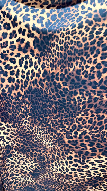 Wild Leopard design Taupe/Brown color print on best quality of nylon spandex 4-way stretch 58/60” High Quality fabrics by AlexLAFabrics