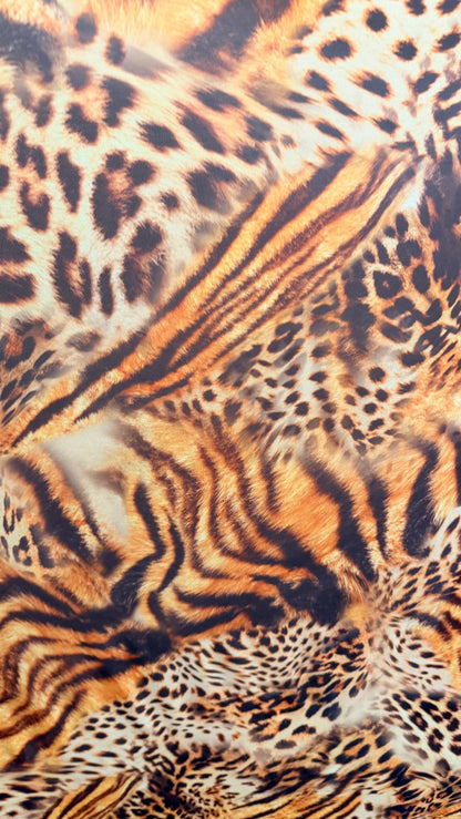 New Exotic Hiding Tiger design print on great quality of power mesh 4-way stretch 58/60” Sold by the YD. Ships Worldwide from Los Angeles CA