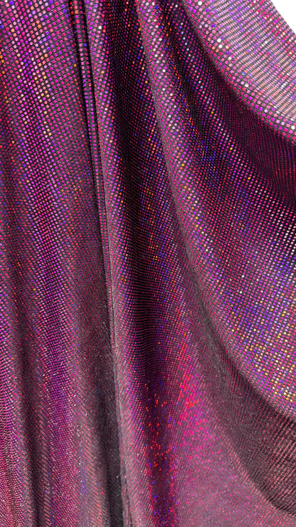 New Iridescent disco sequins design on metallic nylon spandex 2-way stretch 58/60” Sold by the YD. Ships Worldwide from Los Ángeles Californ