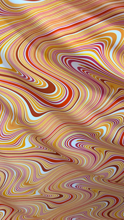 New Modern abstract design multicolor lava print on nylon spandex 4way stretch 58/60" Sold by the YD. Ships worldwide from Los Angeles CA