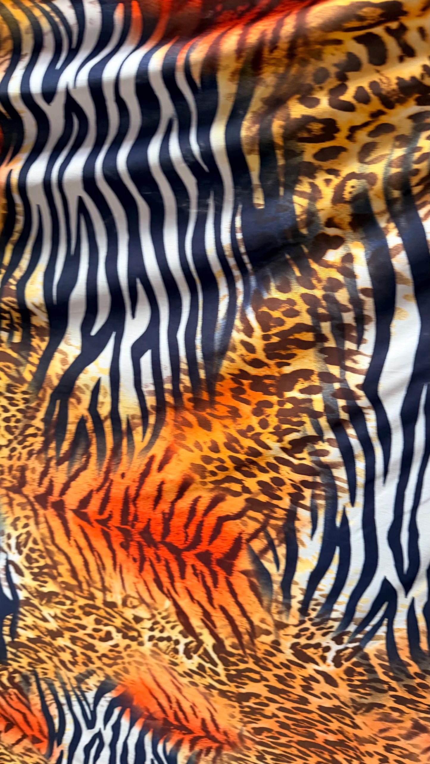 Safari design Exotic animal print spandex Light Weight 4-way stretch 58/60” Sold by the YD. Ships Worldwide from Los Angeles California USA.