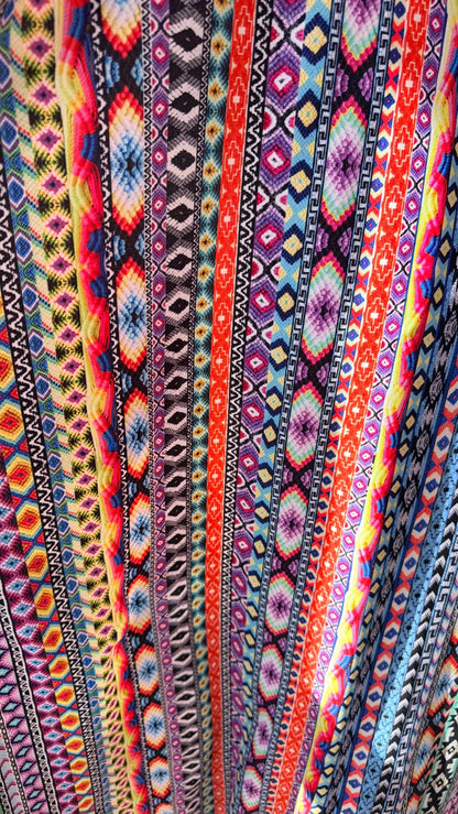 NEW Nylon spandex AZTEC design 4way Stretch  58/60" Sold by the yd Ships worldwide from Los Angeles California USA. High quality fabrics