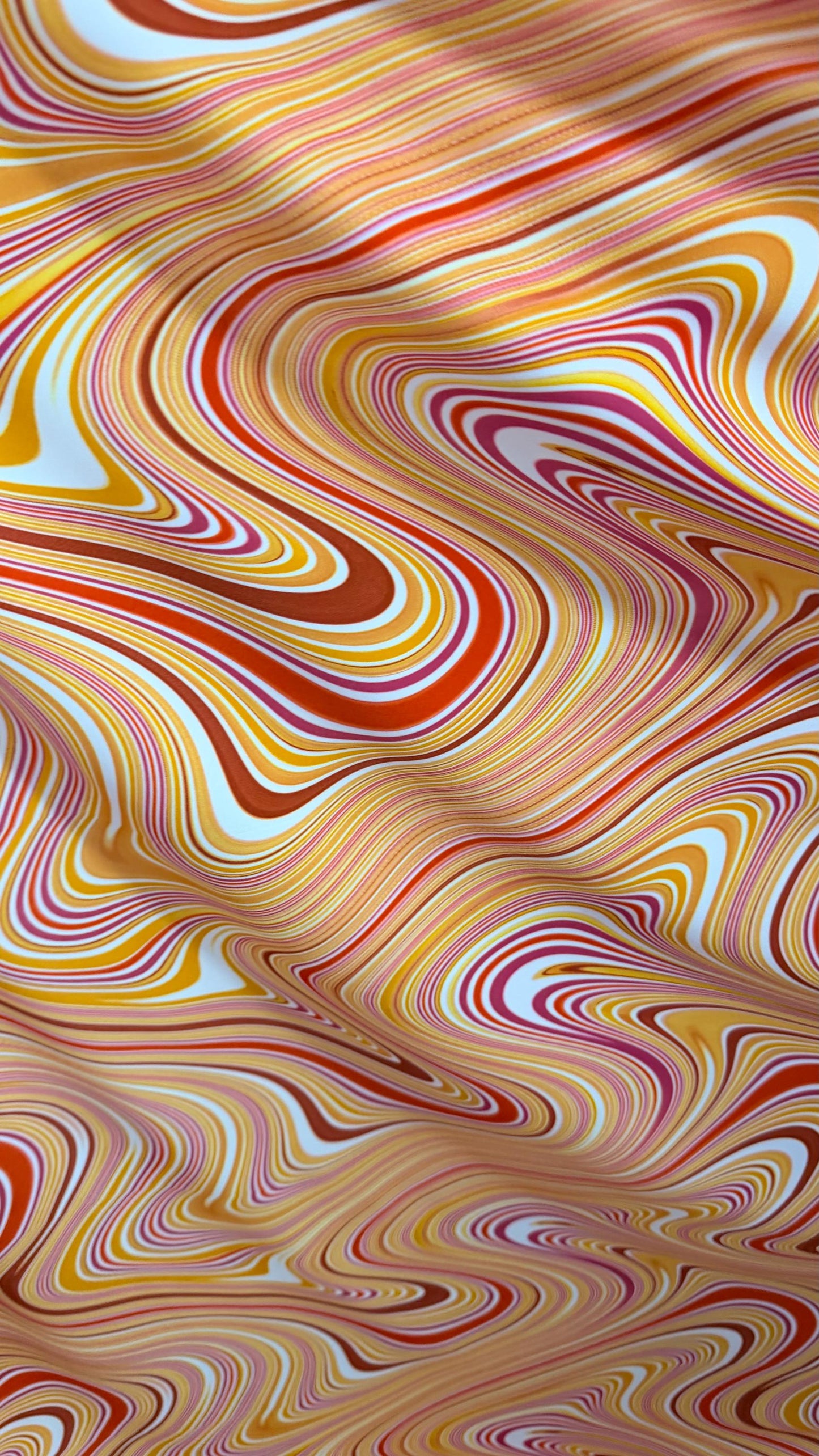 New Modern abstract design multicolor lava print on nylon spandex 4way stretch 58/60" Sold by the YD. Ships worldwide from Los Angeles CA