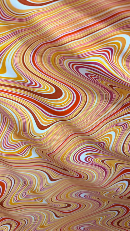New Modern abstract design multicolor lava print on nylon spandex 4way stretch 58/60" Sold by the YD. Ships worldwide from Los Angeles CA