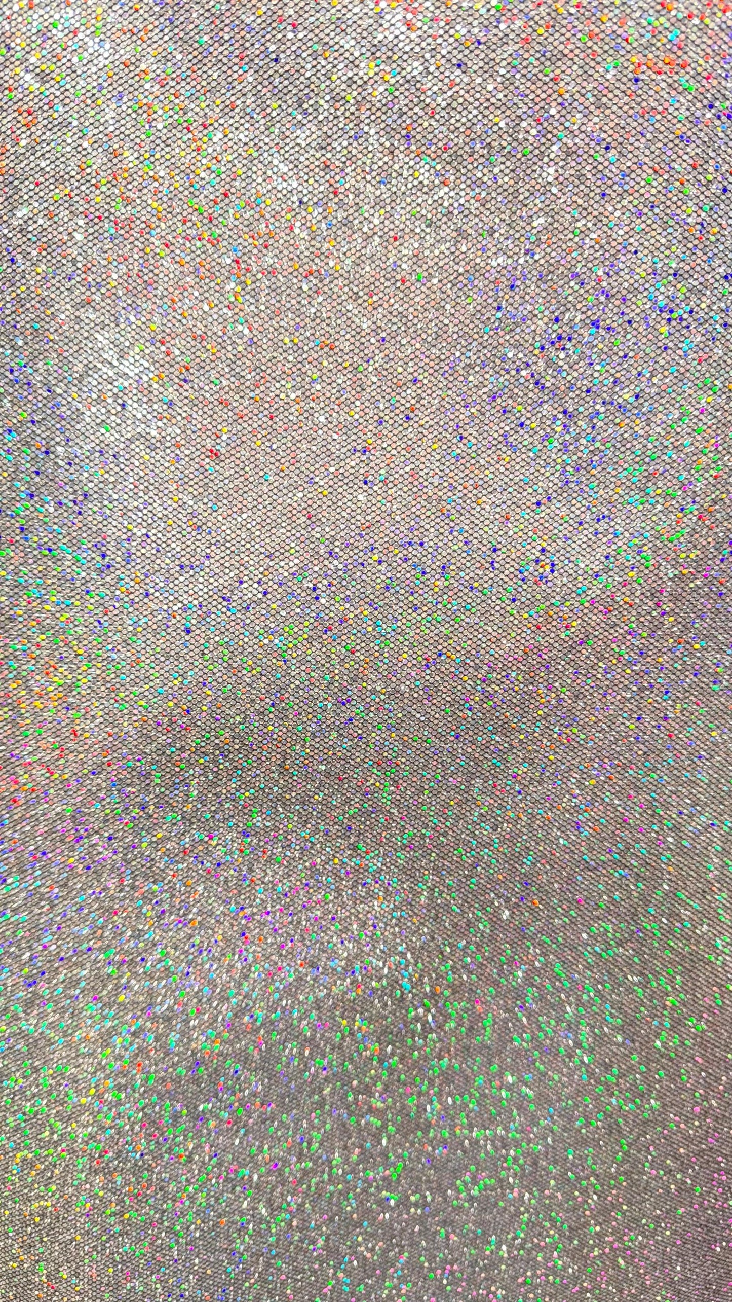 New Twill fabric non stretch with silver holo metallic foil all over 58/60" Sold by the YD. Ships worldwide from Los Angeles California USA.