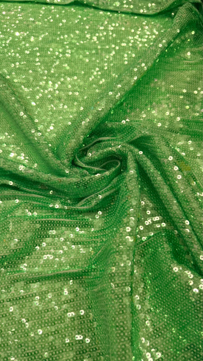 NEW Neon colors Illusion cosmic sequins 5mm on stretch mesh base 2-way 55/57" sold by the yd. Ships worldwide from Los Angeles California