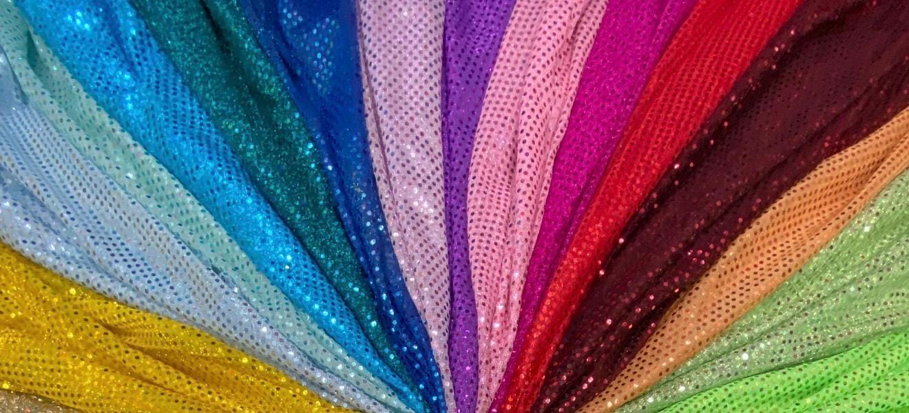 New Cosmic Shiny sequins 3mm sequinz size on metallic mesh 44/45" Sold by the YD. Ships worldwide from Los Angeles California USA