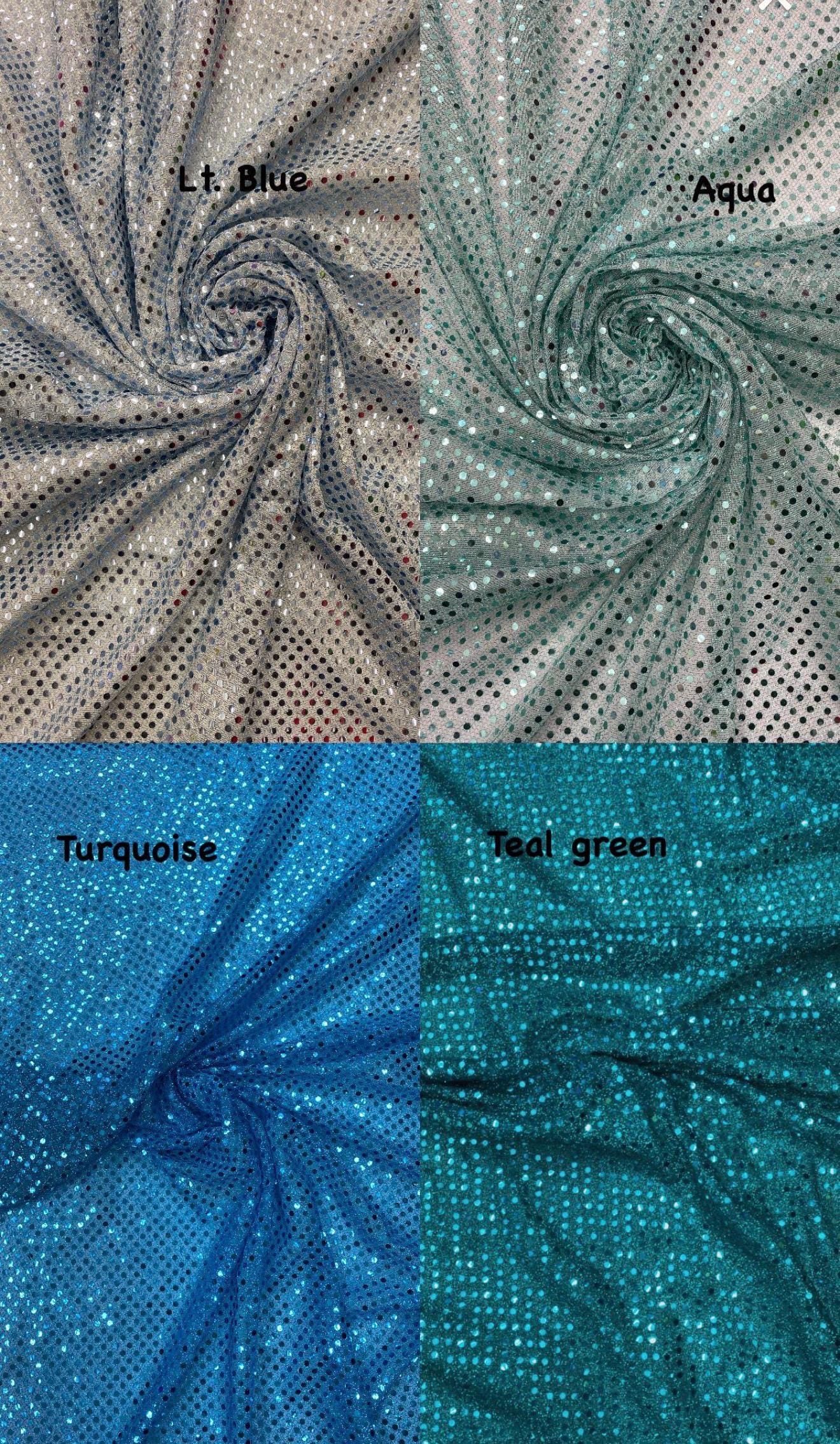 New Cosmic Shiny sequins 3mm sequinz size on metallic mesh 44/45" Sold by the YD. Ships worldwide from Los Angeles California USA