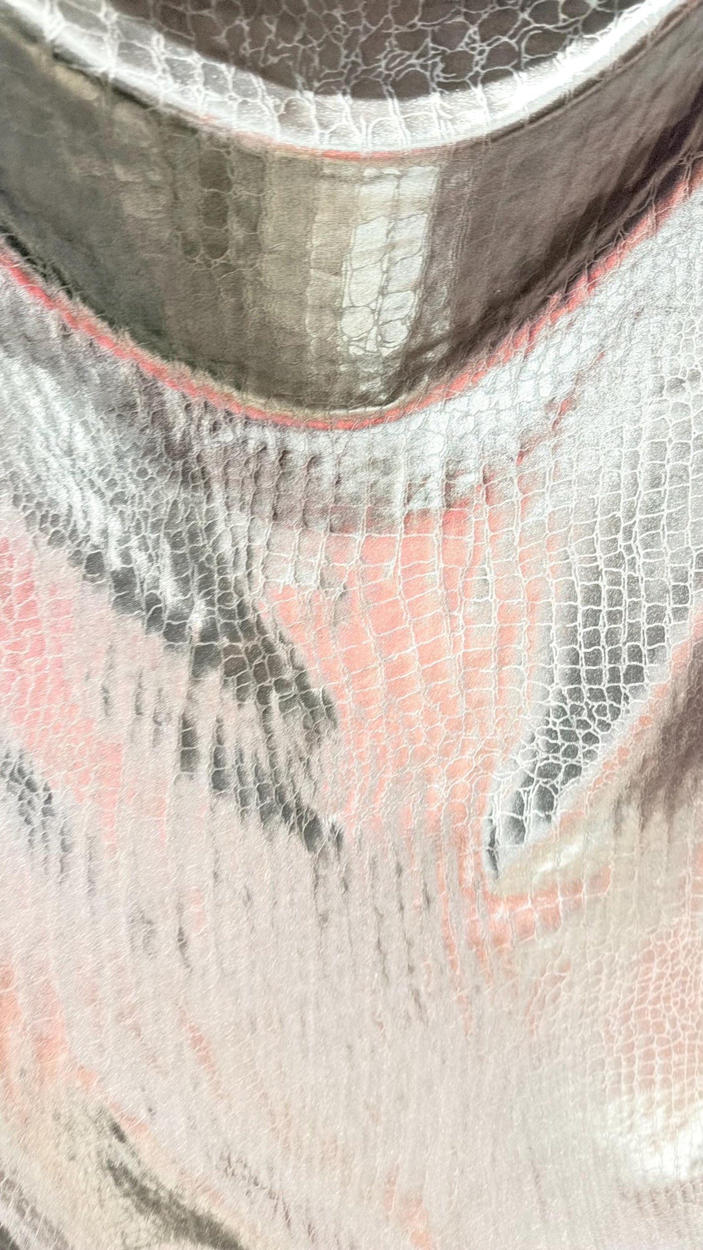 New metallic spandex Exotic crocodile design shiny silver 4way Stretch 58/60" Sold by the YD. Ships worldwide from Los Angeles California US