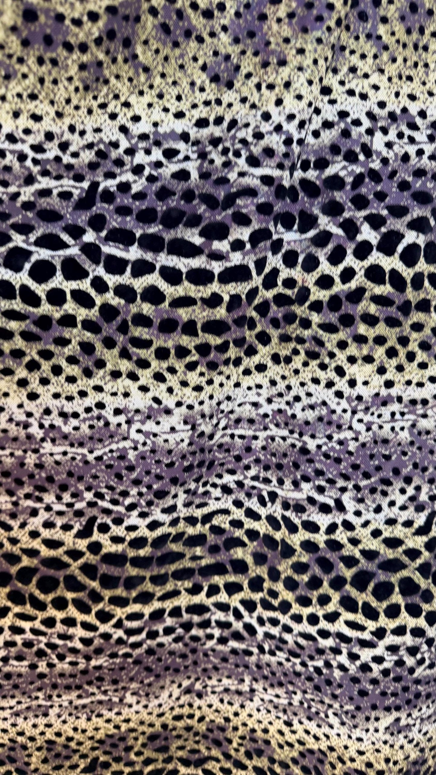 New Stretch mesh with flocking Exotic Animal design 58/60” 4-way stretch 58/60” Sold by the YD. Ships worldwide from Los Angeles California