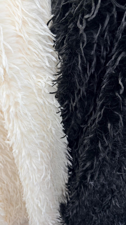 Luxury Faux Fur with feathers shaggy design high quality Sold by the YD and 1/2 yd Ships worldwide from Los Angeles California USA