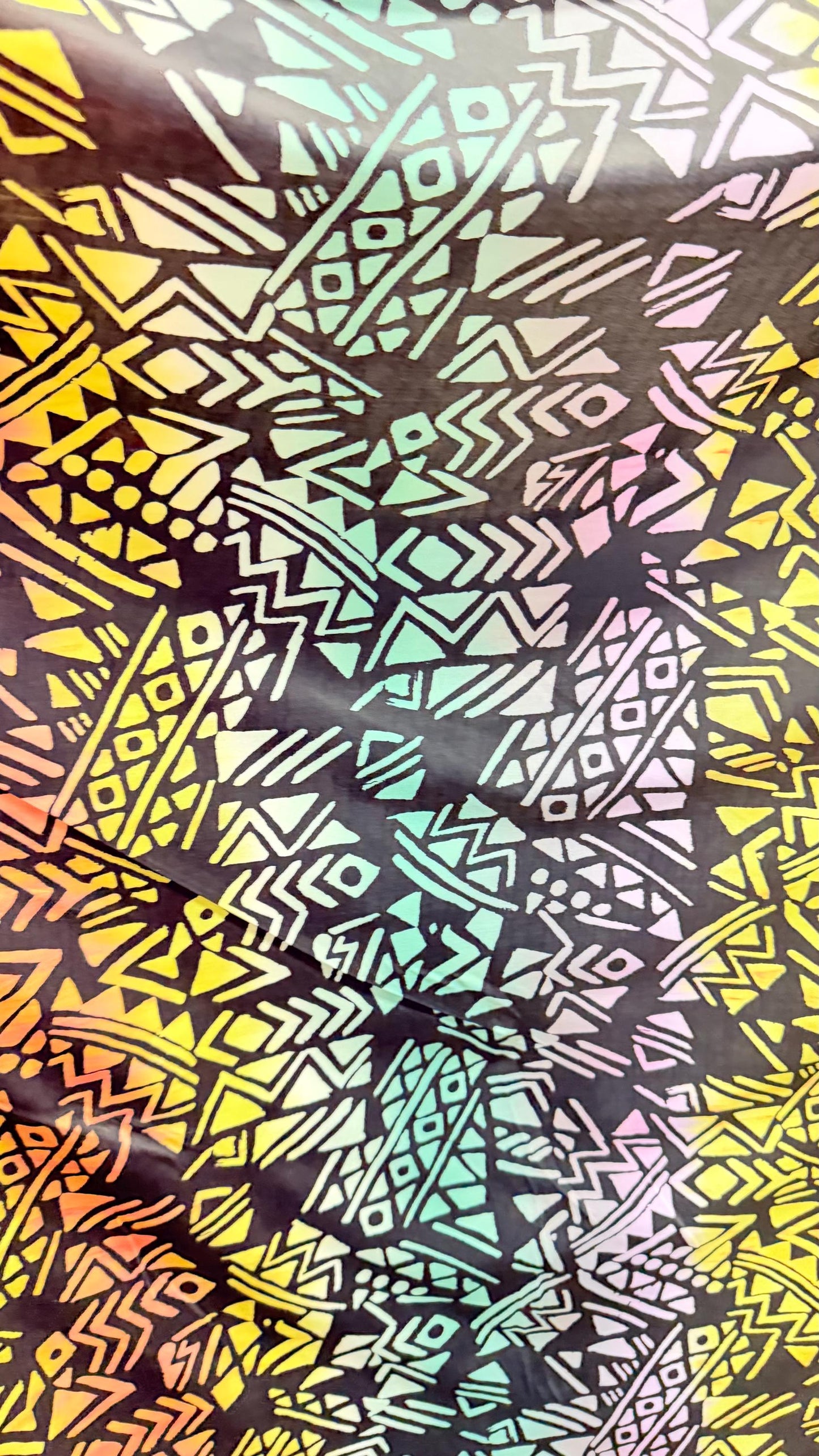 NEW African Abstract design Black Multicolor print on nylon spandex 4-way stretch 58/60” Sold by the YD. Ships Worldwide from Los Angeles CA