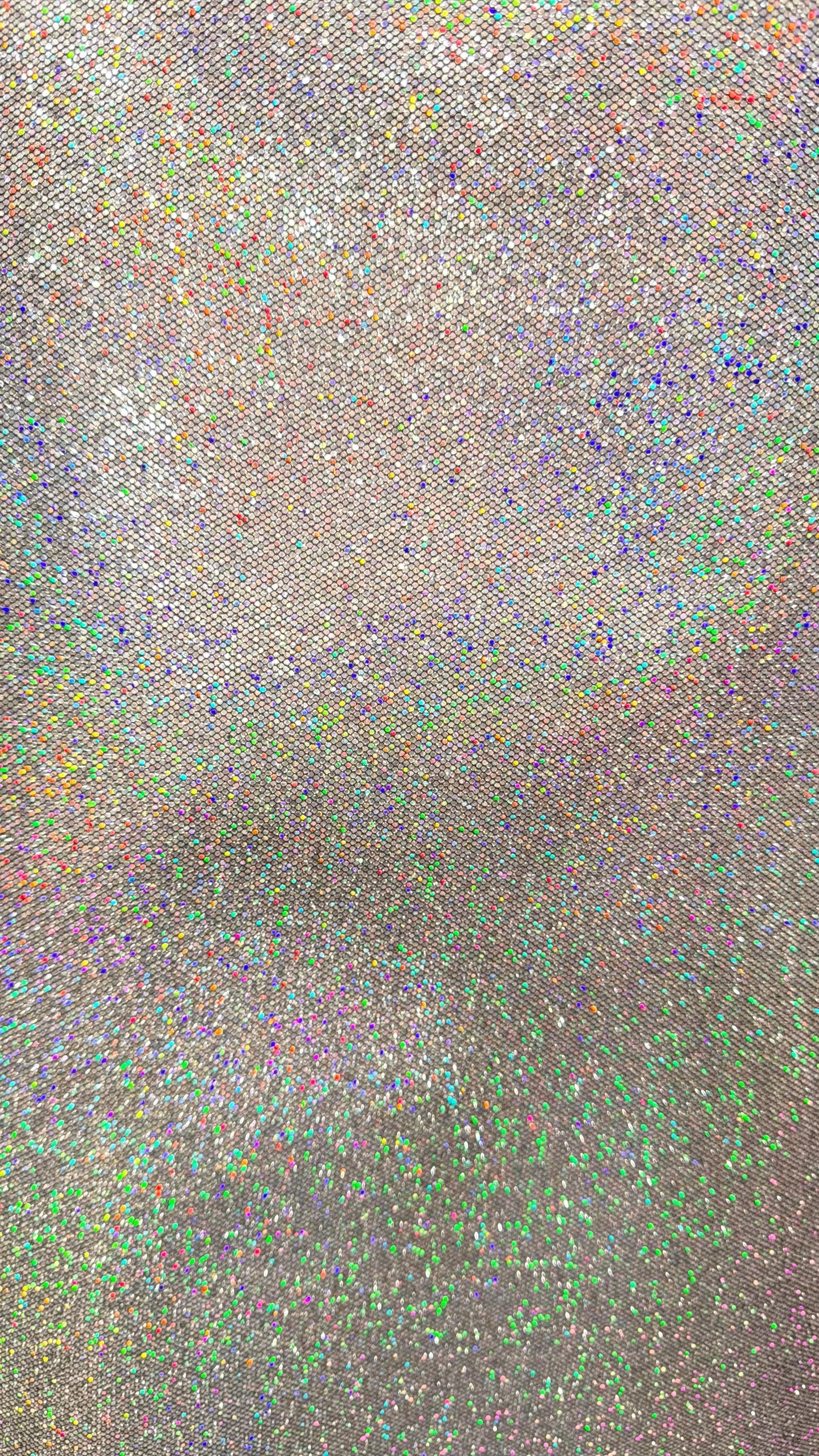New Twill fabric non stretch with silver holo metallic foil all over 58/60" Sold by the YD. Ships worldwide from Los Angeles California USA.
