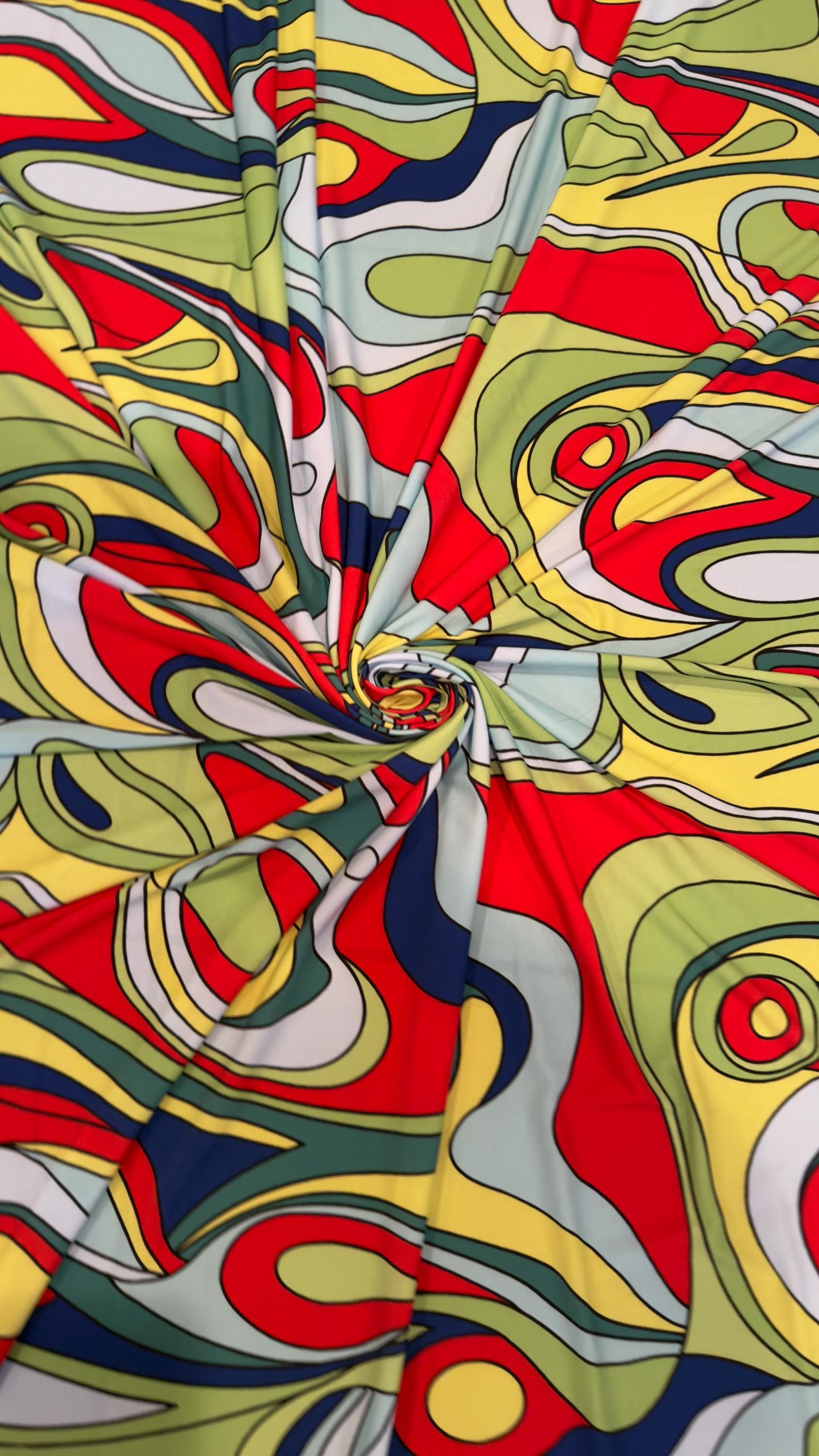 Luxury modern abstract fashion design print on great quality of poly spandex 2-way stretch High quality fabrics by AlexLAFabrics