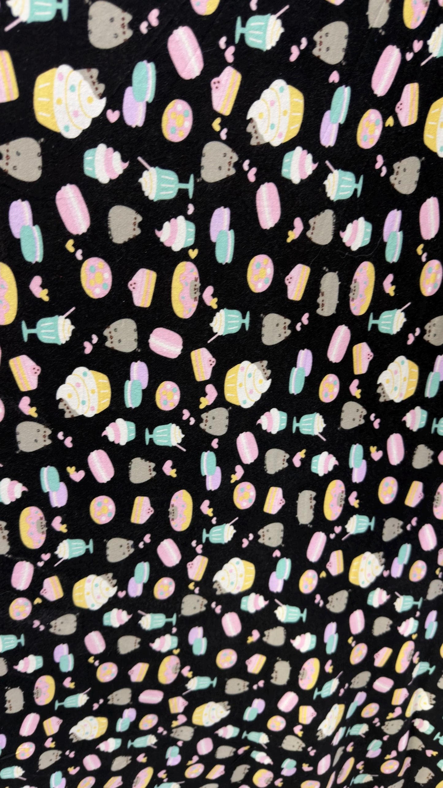 Ice cream and donut  design print on cotton  spandex 4-way stretch 58/60” Sold by the YD. Ships Worldwide from Los Angeles California USA
