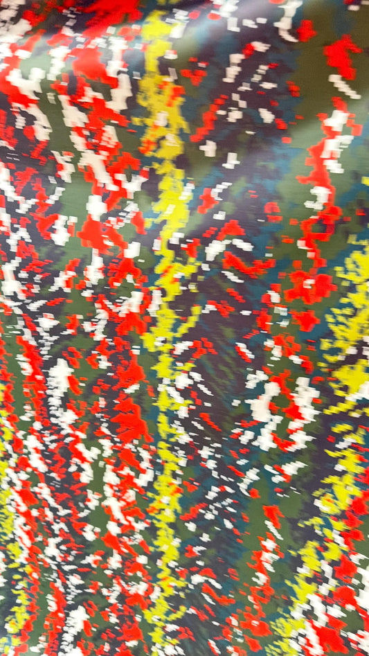 Camouflage Digital design print on nylon spandex 4way Stretch 58/60" Sold by the yd. Ships worldwide from Los Angeles California USA.