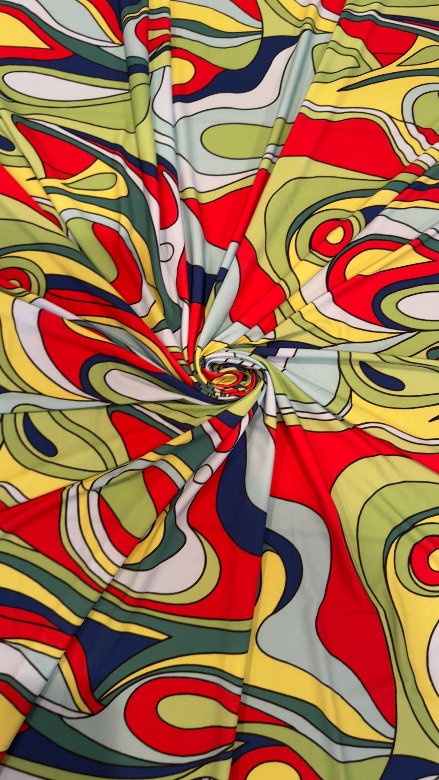 Luxury modern abstract fashion design print on great quality of poly spandex 2-way stretch High quality fabrics by AlexLAFabrics