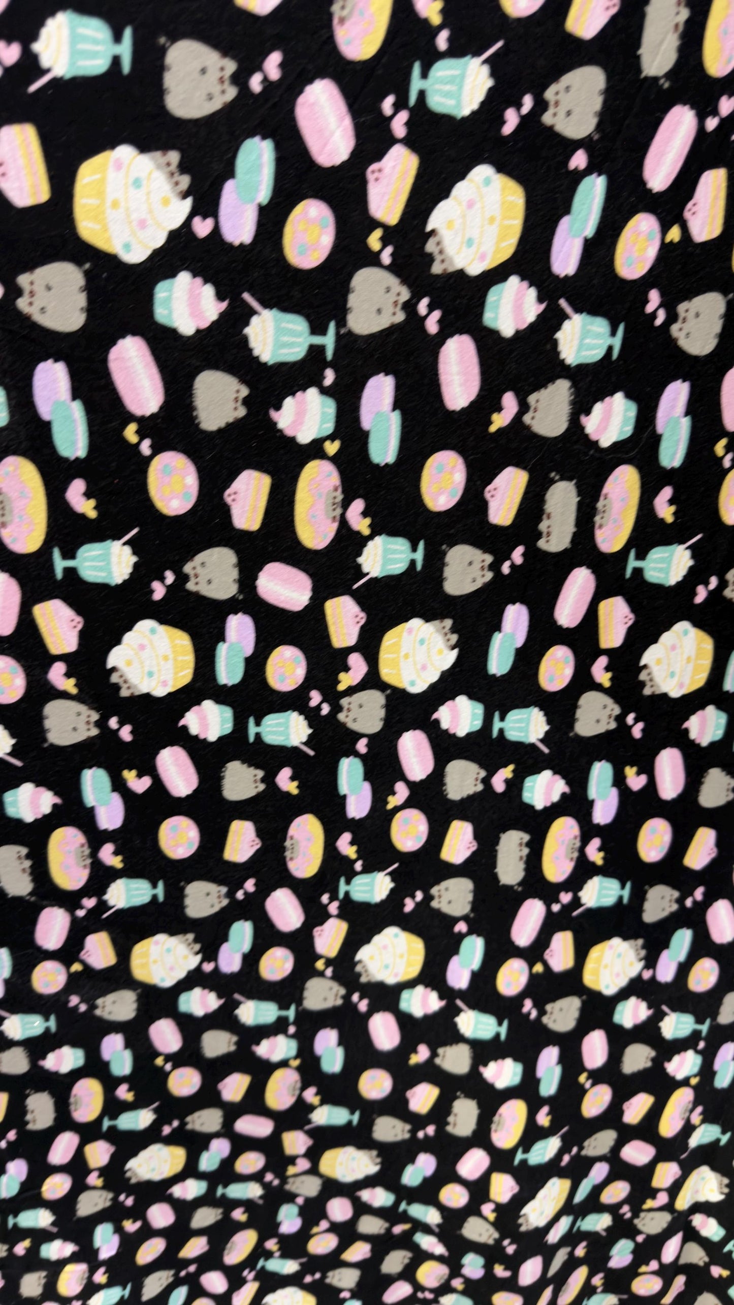 Ice cream and donut  design print on cotton  spandex 4-way stretch 58/60” Sold by the YD. Ships Worldwide from Los Angeles California USA