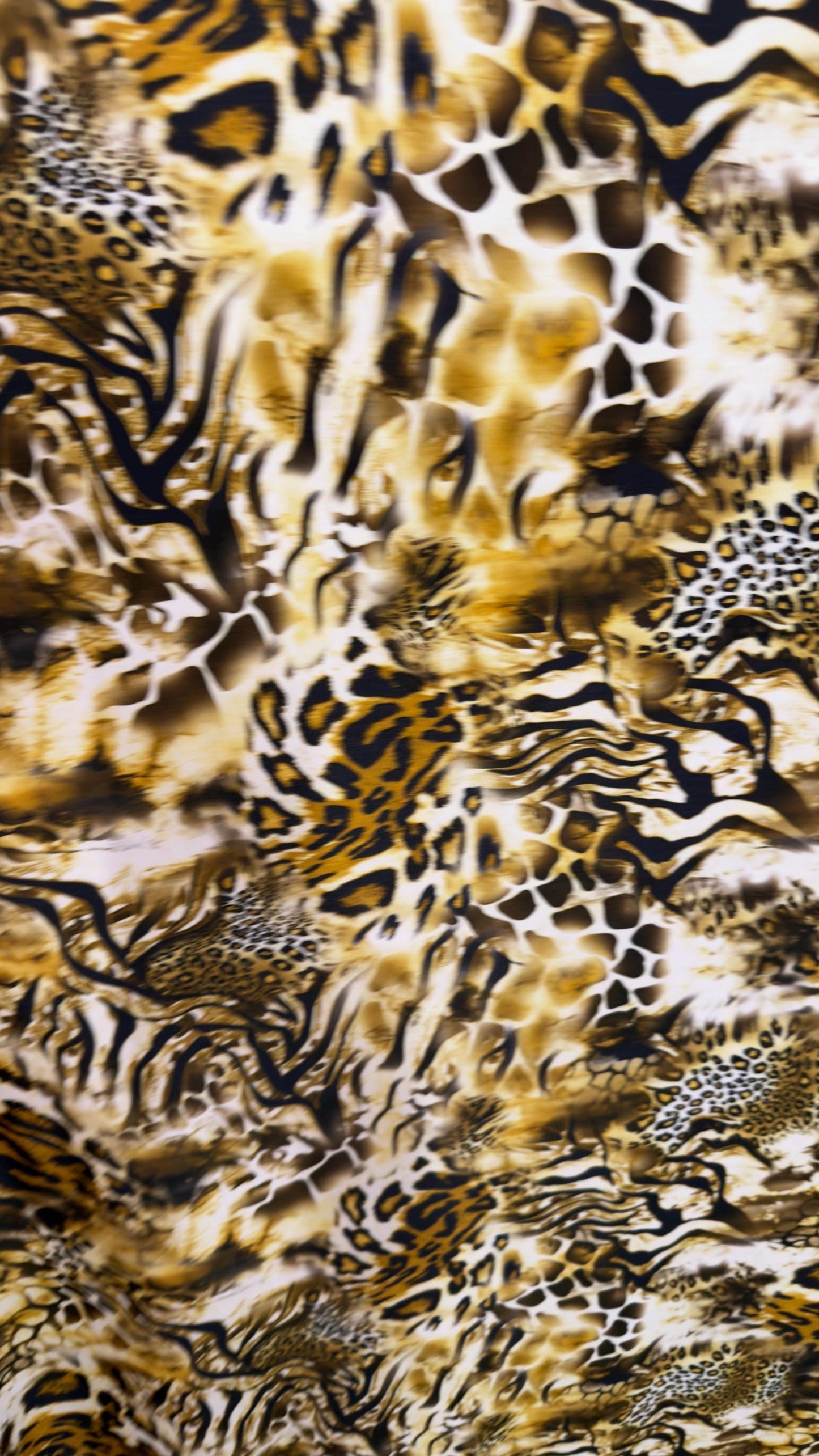 New Safari design exotic multi print on nylon spandex 4-way stretch 58/60” Sold by the YD. Ships worldwide from Los Angeles California USA.