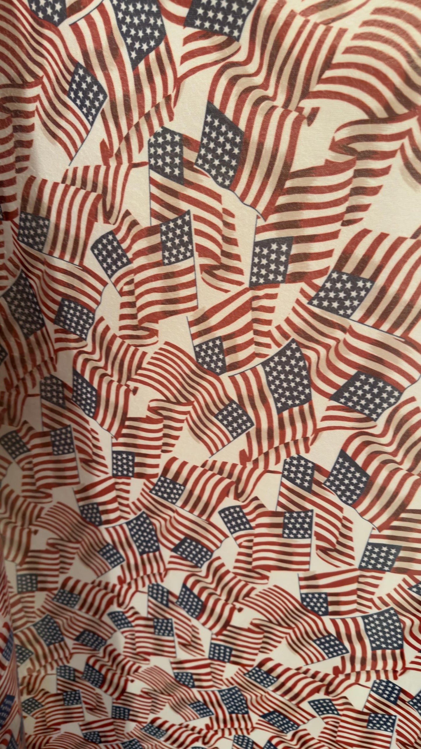 American Flags design print on power mesh 4-way stretch 58/60” Sold by the YD. Ships Worldwide from Los Angeles California USA.