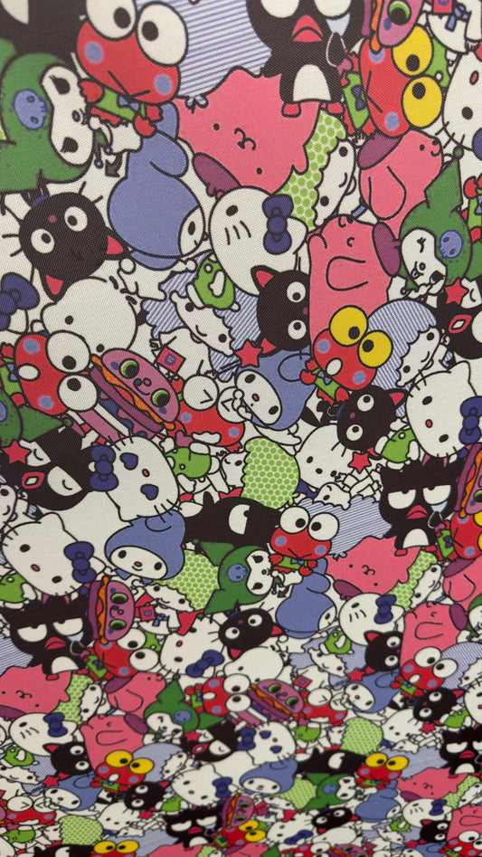 New Cartoon design print on power mesh nylon spandex 4-way stretch 58/60” Sold by the YD. Ships worldwide from Los Angeles CA.