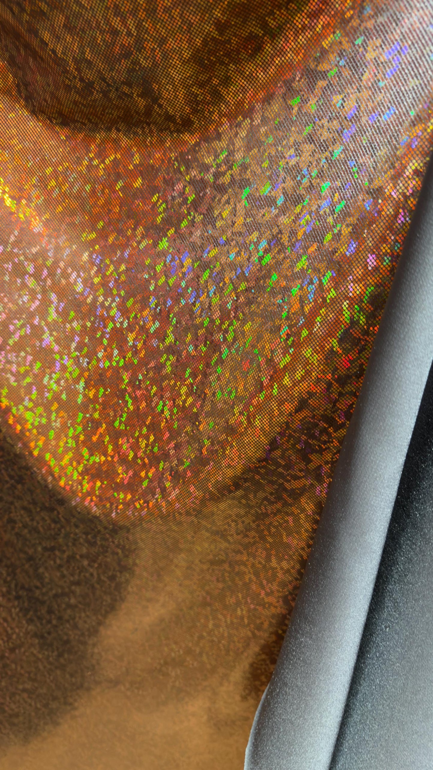 Metal/Gold Shattered glass metallic nylon spandex 4way stretch broken glass design 58/60" Sold by the YD. Ships worldwide