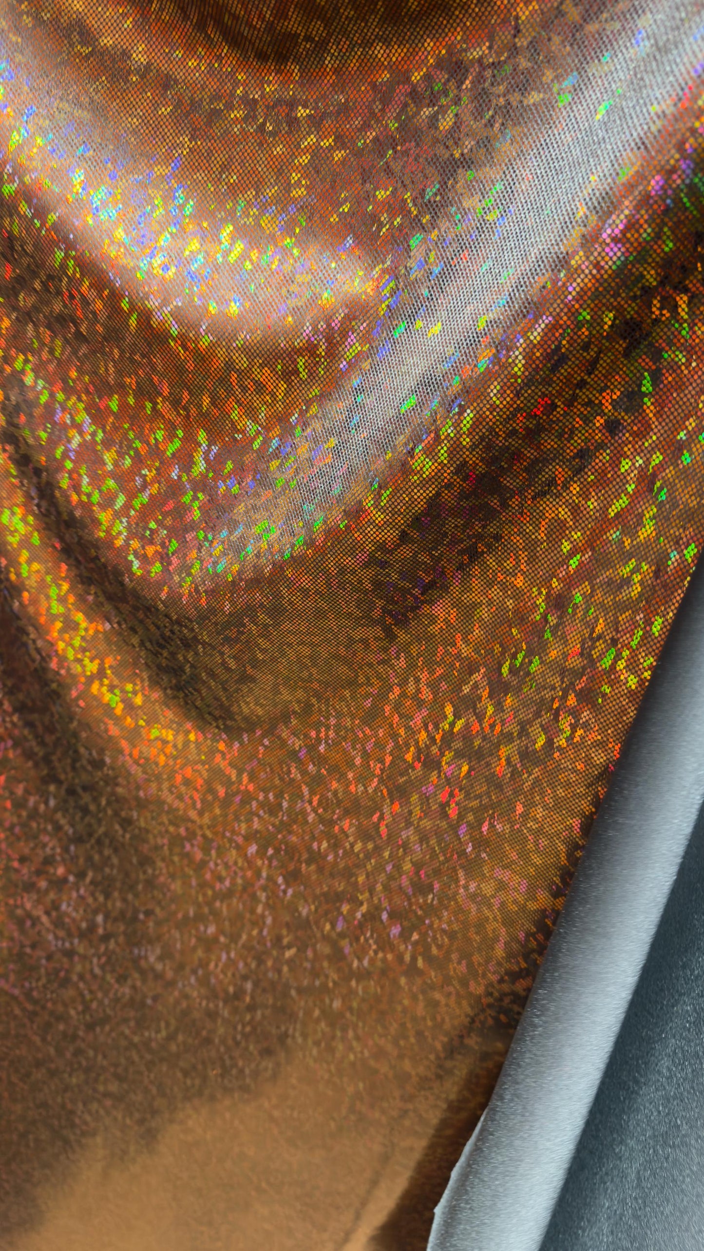 Metal/Gold Shattered glass metallic nylon spandex 4way stretch broken glass design 58/60" Sold by the YD. Ships worldwide