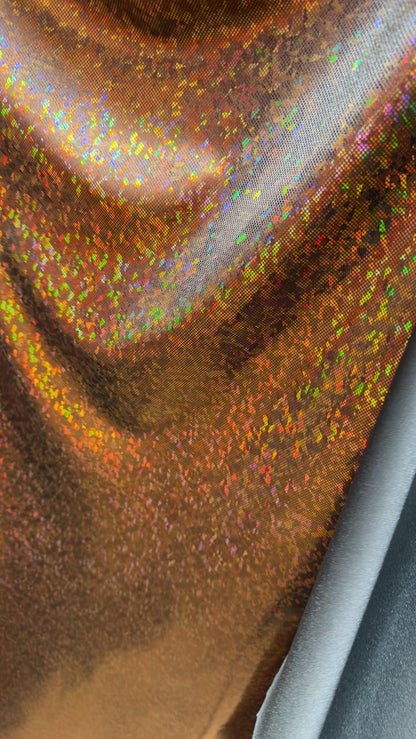 Metal/Gold Shattered glass metallic nylon spandex 4way stretch broken glass design 58/60" Sold by the YD. Ships worldwide