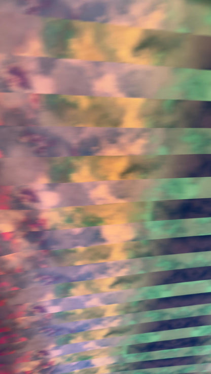 New tie dye Clouds stripped design nylon spandex 4way Stretch multicolor 58/60" sold by the yd. ships worldwide from Los Angeles California