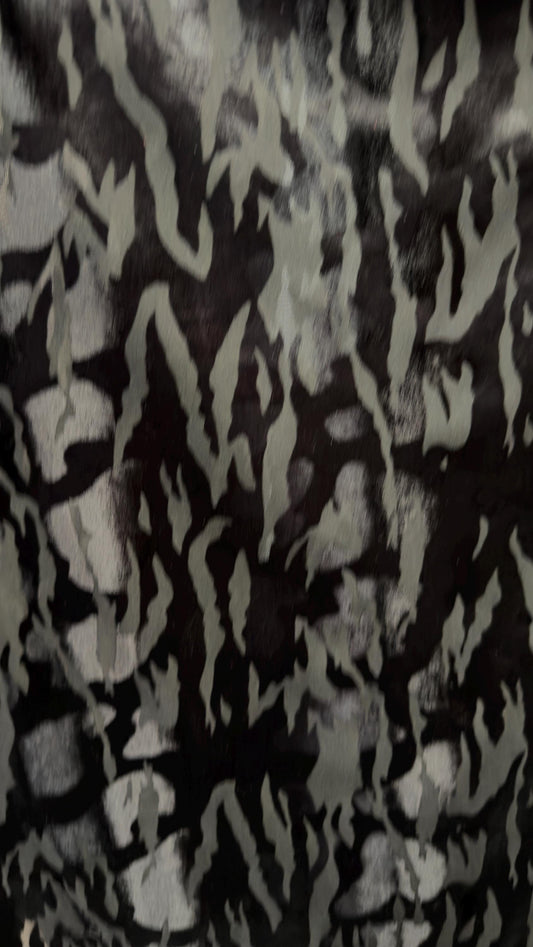 Camouflage Design burnout stretch velvet 4-way stretch 58/60” High quality fabrics by AlexLAFabrics