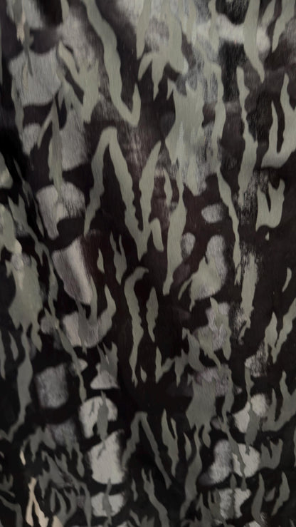 Camouflage Design burnout stretch velvet 4-way stretch 58/60” High quality fabrics by AlexLAFabrics