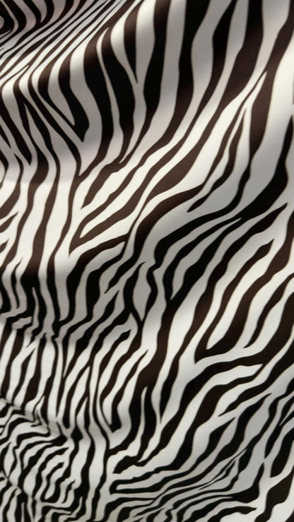 New exotic Brown zebra design print on nylon spandex 4-way Stretch 58/60” Sold by the YD. Ships worldwide from Los Angeles California USA.