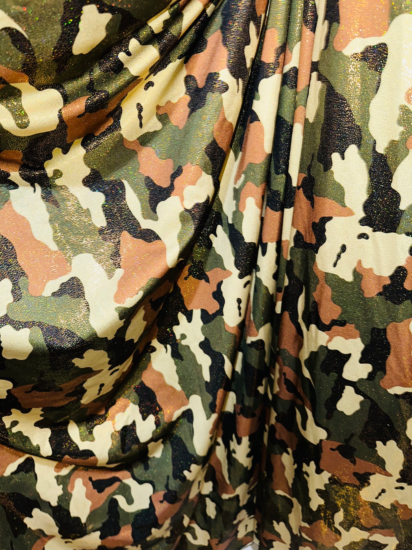 Luxury camouflage design nylon spandex with foggy foil high quality fabrics by AlexLAFabrics