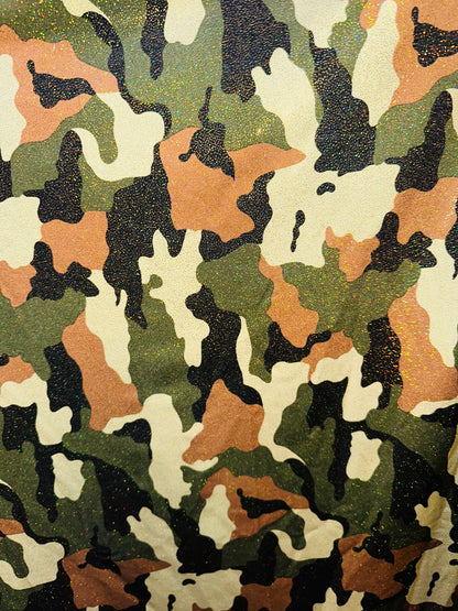 Luxury camouflage design nylon spandex with foggy foil high quality fabrics by AlexLAFabrics