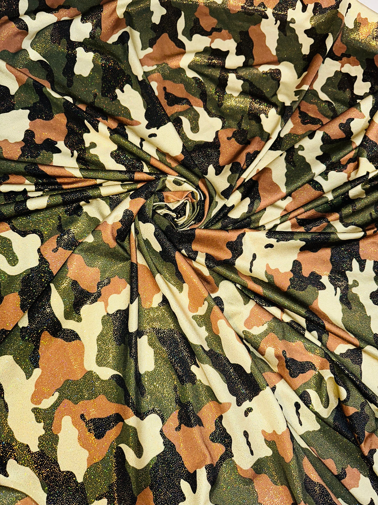 Luxury camouflage design nylon spandex with foggy foil high quality fabrics by AlexLAFabrics