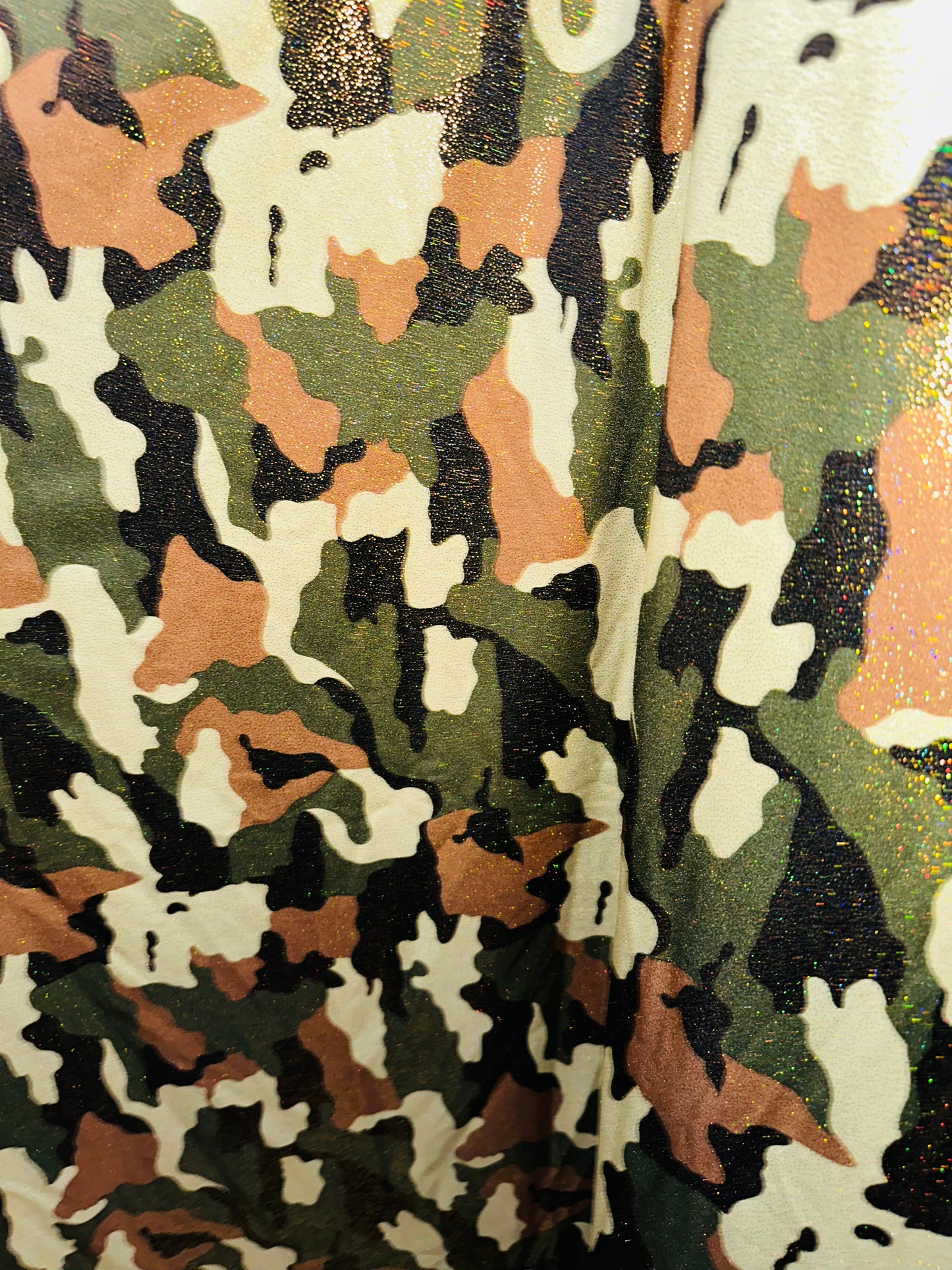 Luxury camouflage design nylon spandex with foggy foil high quality fabrics by AlexLAFabrics