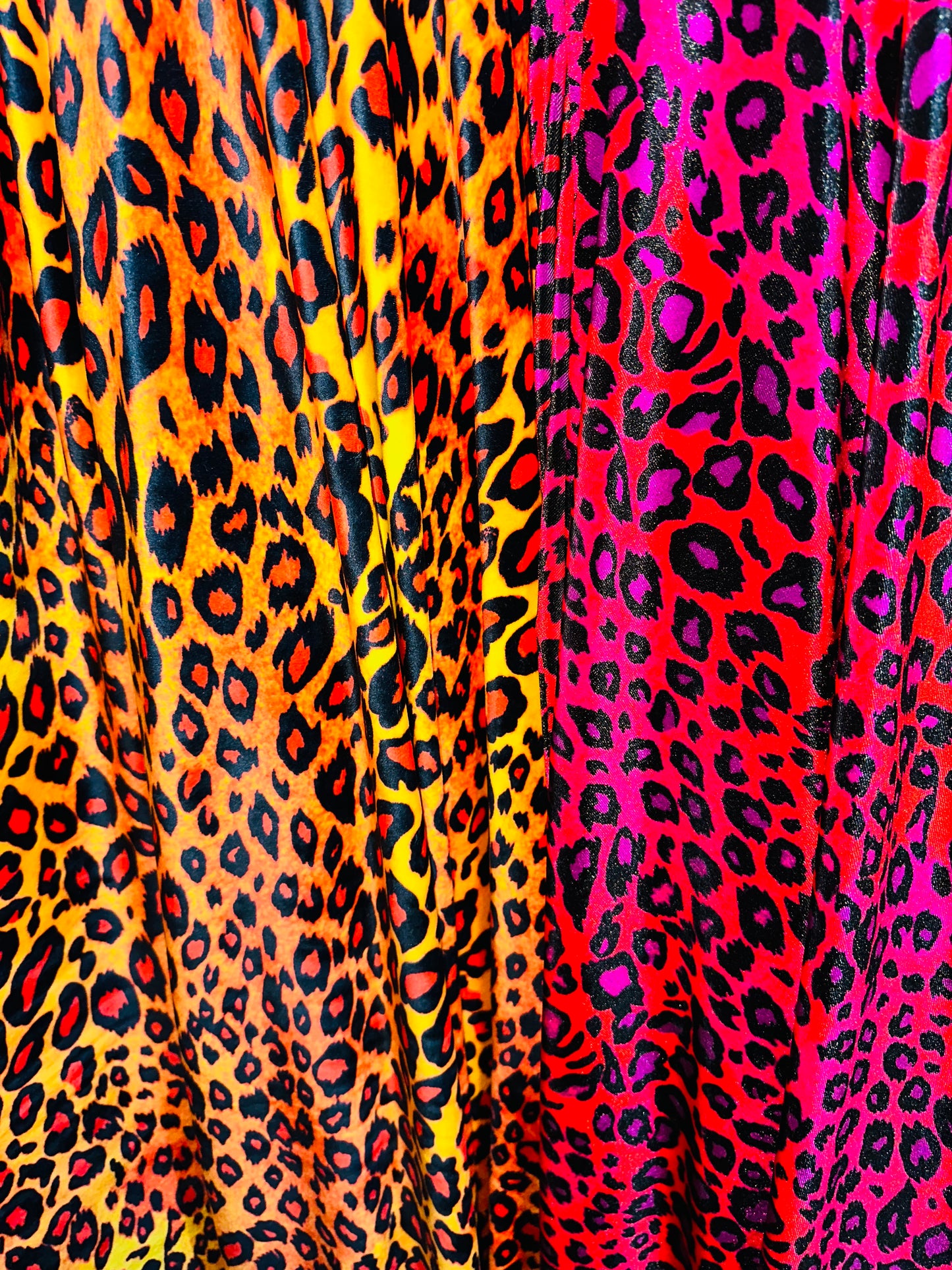 Wildcat Leopard design print on great quality of stretch velvet 4-way stretch 58/60”