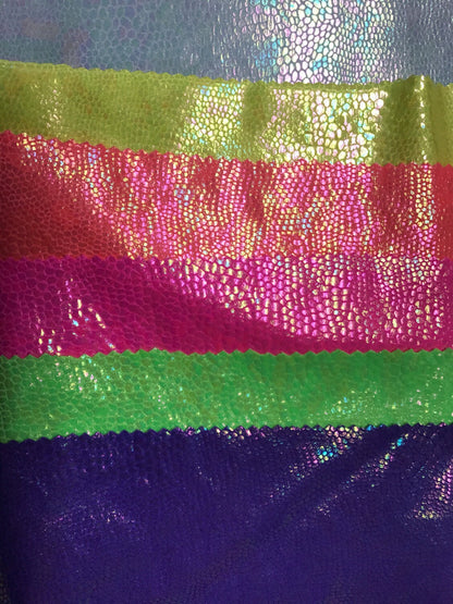 Crystal Snake Hologram Print On Nylon Spandex 58/60" Sold BY The YD Ships FromLos Angeles California USA.