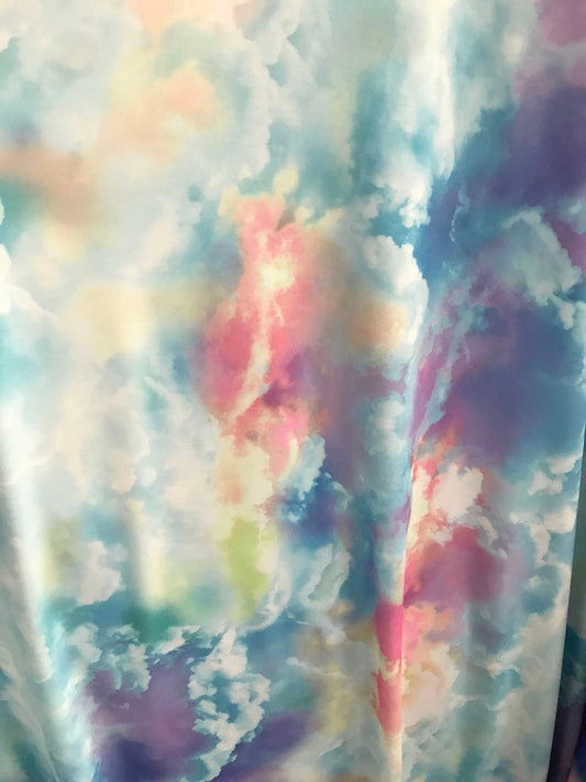 CLOUD design on nylon spandex 4way Stretch 58/60" Sold by the YD. Ships worldwide from Los Ángeles California USA.