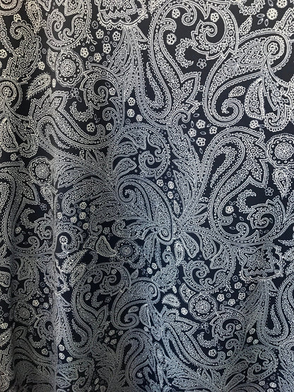 Nylon spandex 4way Stretch paisley design  multicolor 58/60" Sold by the yd. Ships worldwide from Los Angeles California