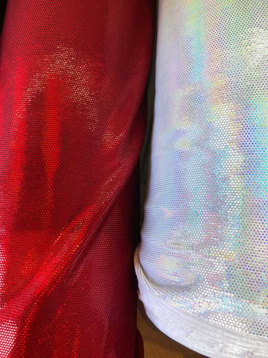 New heavy stretch velvet with iridescent foil dots 4way stretch 58/60" Sold by the YD. ships worldwide from Los Angeles California USA