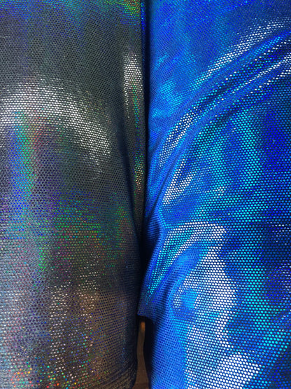 New heavy stretch velvet with iridescent foil dots 4way stretch 58/60" Sold by the YD. ships worldwide from Los Angeles California USA