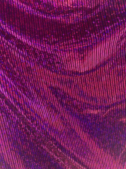 New nylon spandex hologram metallic square design 4way Stretch 58/60" Sold by the YD. Ships worldwide from Los Angeles California USA