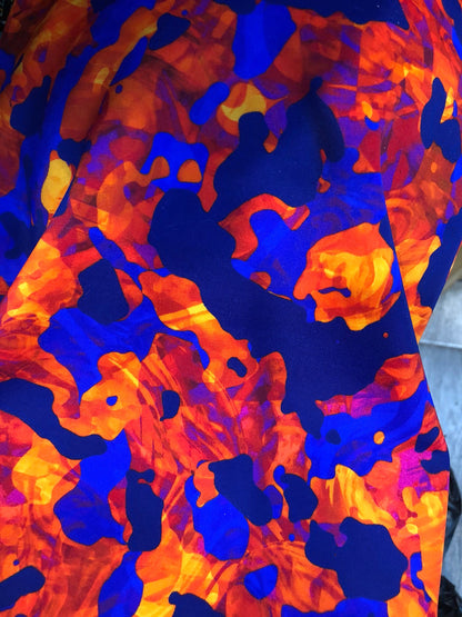 Spandex fabric by the YD. New camouflage print design 4way stretch 58/60" Sold by the YD. Ships worldwide from Los Angeles California USA.