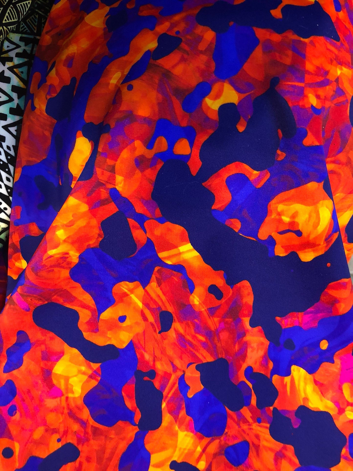 Spandex fabric by the YD. New camouflage print design 4way stretch 58/60" Sold by the YD. Ships worldwide from Los Angeles California USA.